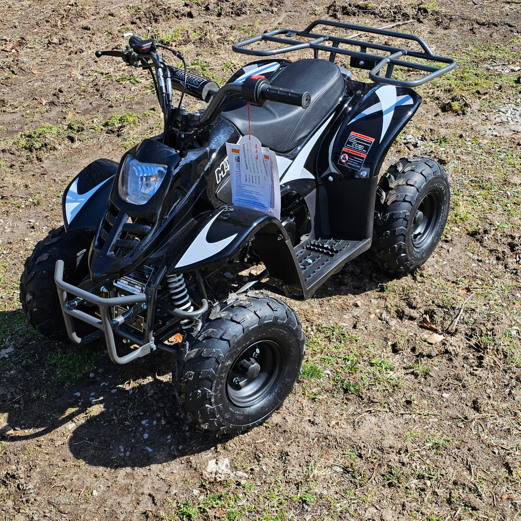 MotoTec Rex 110cc 4-Stroke Kids ATV 4 Wheeler Black - Lee Motorsports