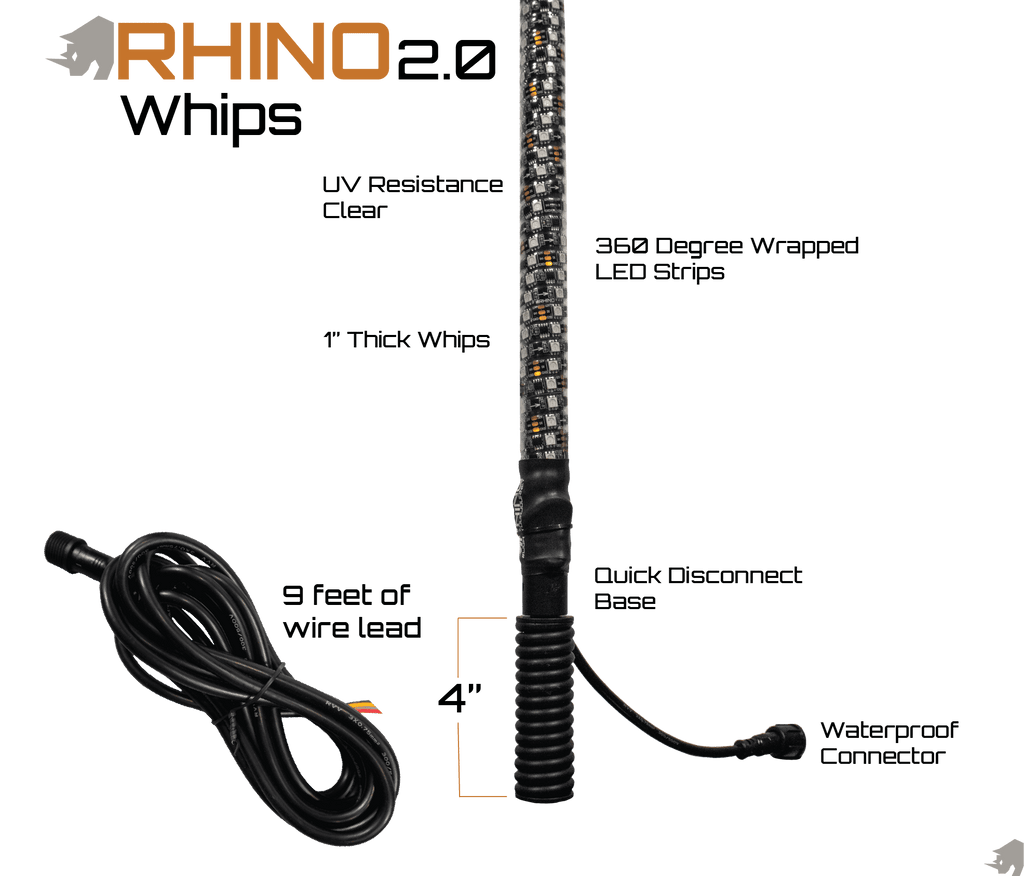 Rhino RGB Whips 2.0 - Lee Motorsports