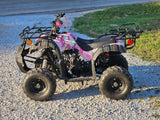 Pink Camo 125 Utility ATV 4 Wheeler With 7
