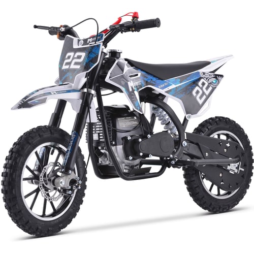 MotoTec Demon 40cc 4-Stroke Kids Gas Dirt Bike Blue, White or Green