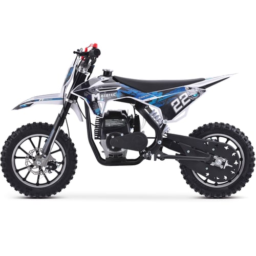 MotoTec Demon 40cc 4-Stroke Kids Gas Dirt Bike Blue, White or Green