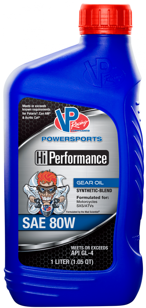 VP Racing VP7608003
Gear Oil; Hi-Performance; Single; 1.05 Quart Bottle; SAE 80W; Synthetic Blend; API GL-5 Gear Oil - Lee Motorsports