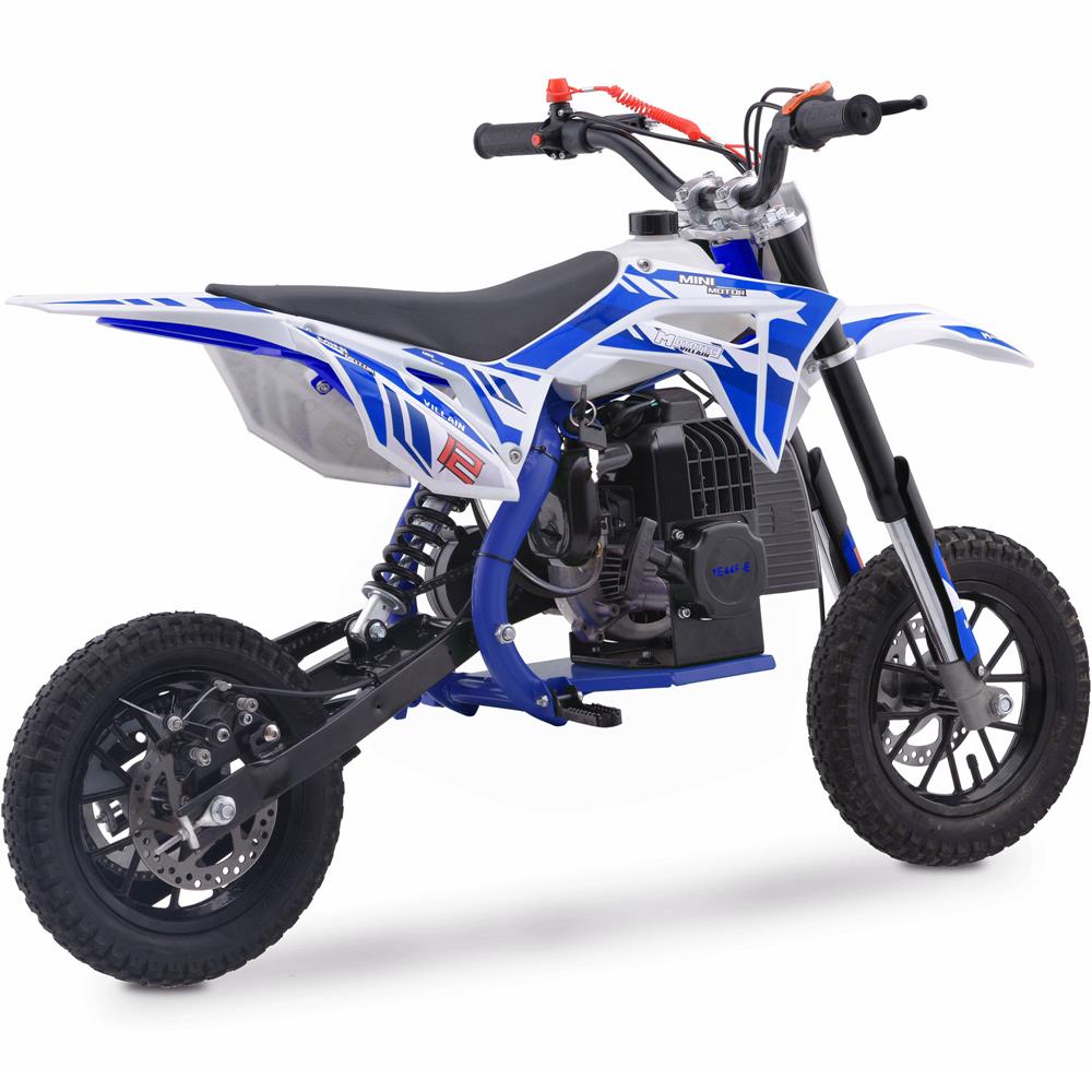 MotoTec Villain 52cc 2-Stroke Kids Gas Dirt Bike