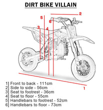 Load image into Gallery viewer, MotoTec Villain 52cc 2-Stroke Kids Gas Dirt Bike