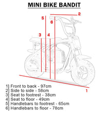 Load image into Gallery viewer, MotoTec Bandit 52cc 2-Stroke Kids Gas Mini Bike