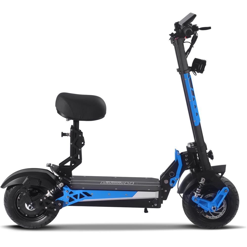 MotoTec Switchblade 60v 4000w Lithium Electric Scooter Blue - Lee Motorsports