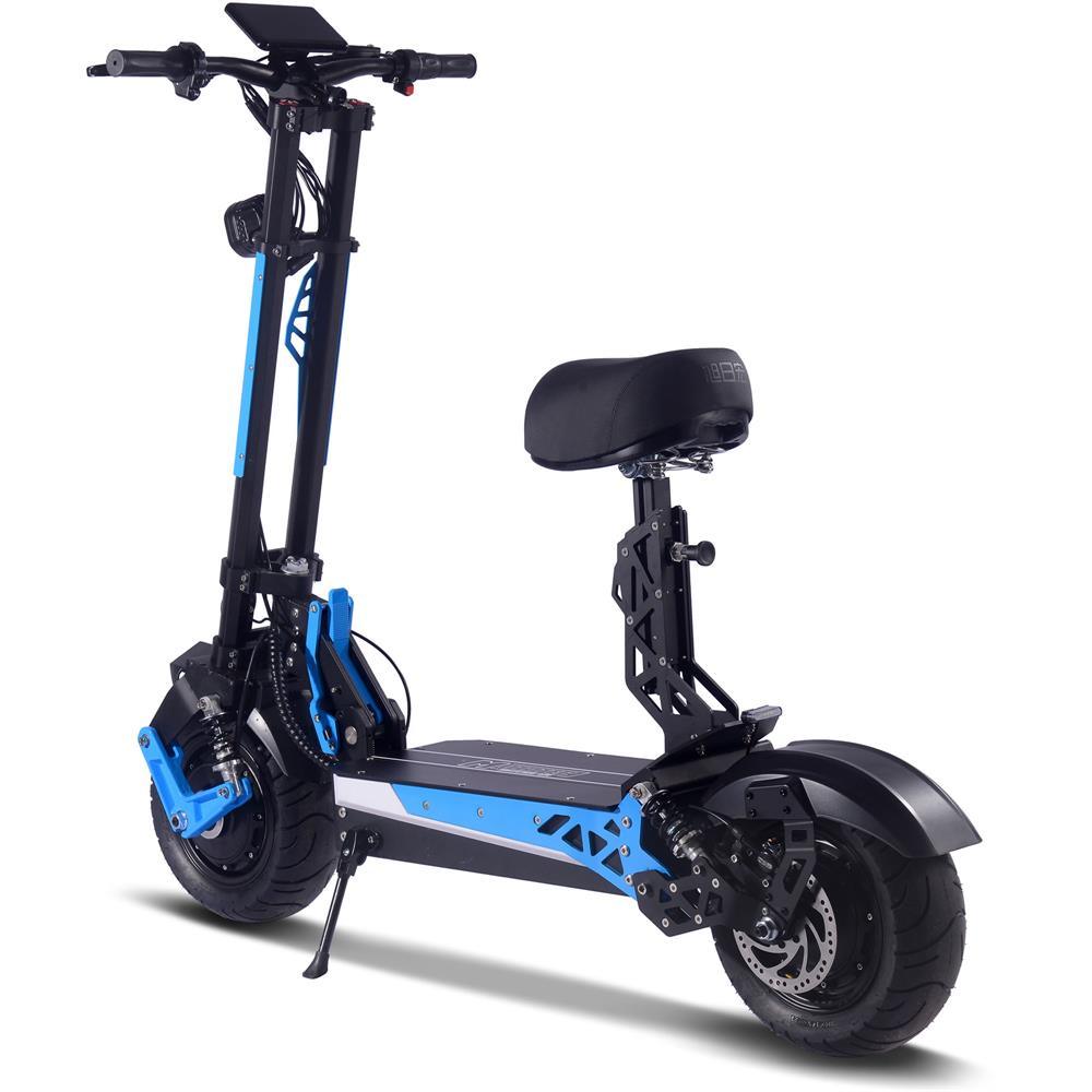 MotoTec Switchblade 60v 4000w Lithium Electric Scooter Blue - Lee Motorsports