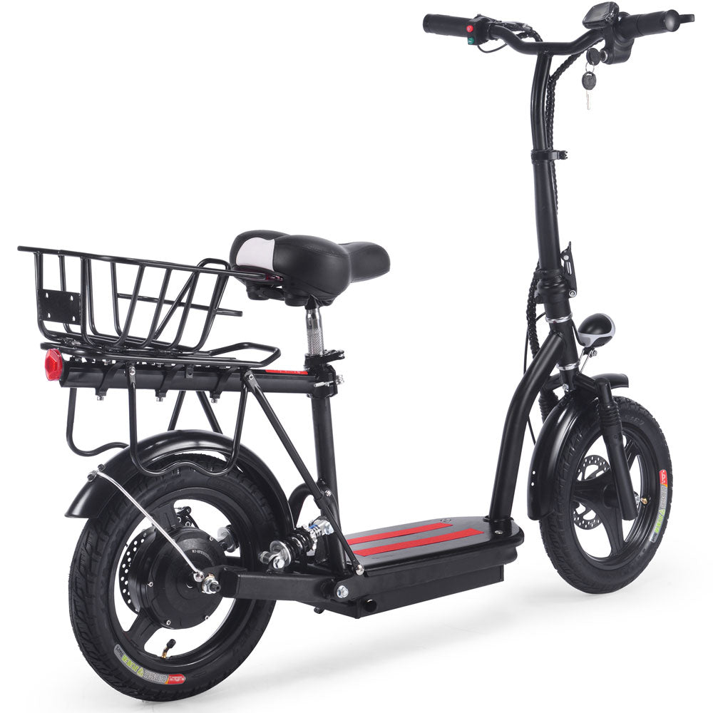 MotoTec Cruiser 48V 350W Electric Scooter Black