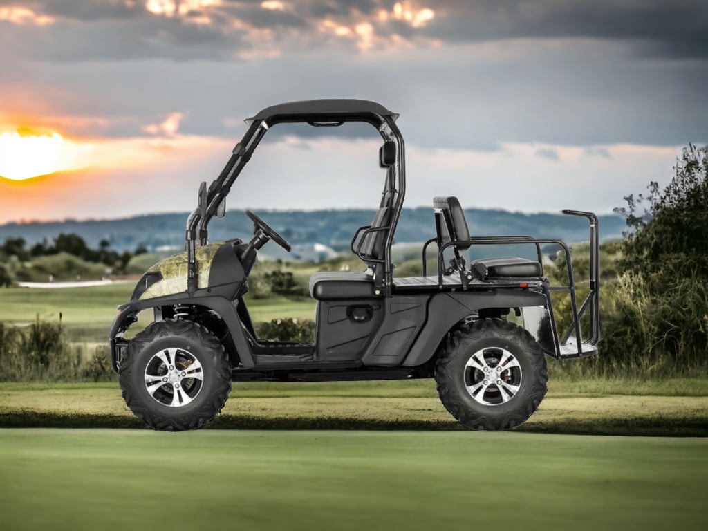Trailmaster Taurus 450-GV 4 Seat UTV / Golf Cart Style / side-by-side 4X4 with High/Low Gear- Rear Seat Converts to Cargo area. - Lee Motorsports