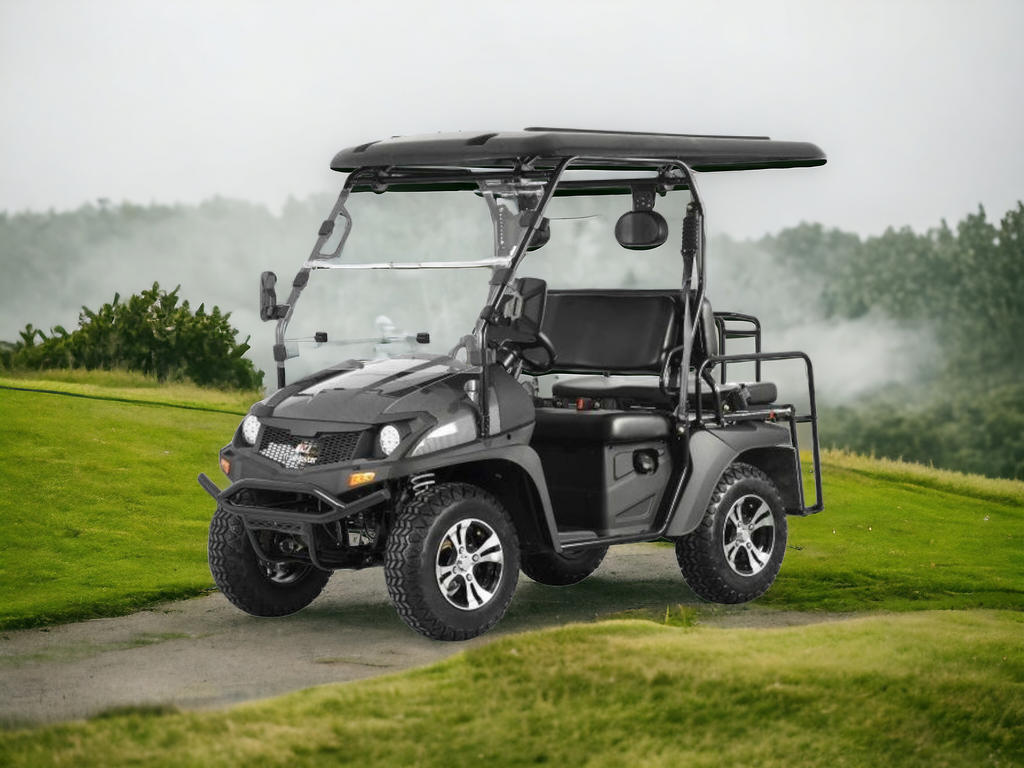 TrailMaster Taurus 200E-GX UTV Fuel-Injection-System Golf cart extended roof long roof, 4 seat with optional dump bed - Lee Motorsports
