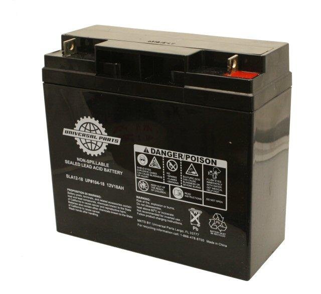 Universal Parts 12V 18AH Battery - SLA12-18 (104-18)