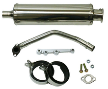 Load image into Gallery viewer, SSP-G 2nd Gen GY6 Round Stainless Performance Exhaust (190-36)