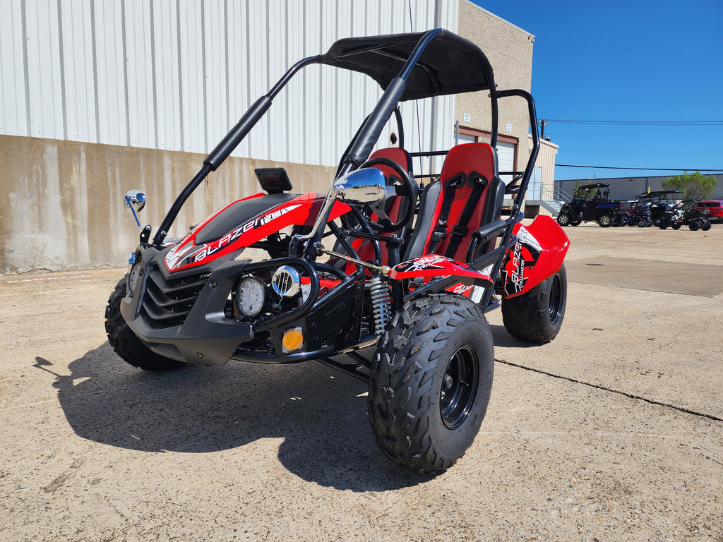 Trailmaster Blazer i2k, Electric off road go kart for teens and adults, 60 volt 30ah Lithium batteries , Dual A arm suspension, - Lee Motorsports