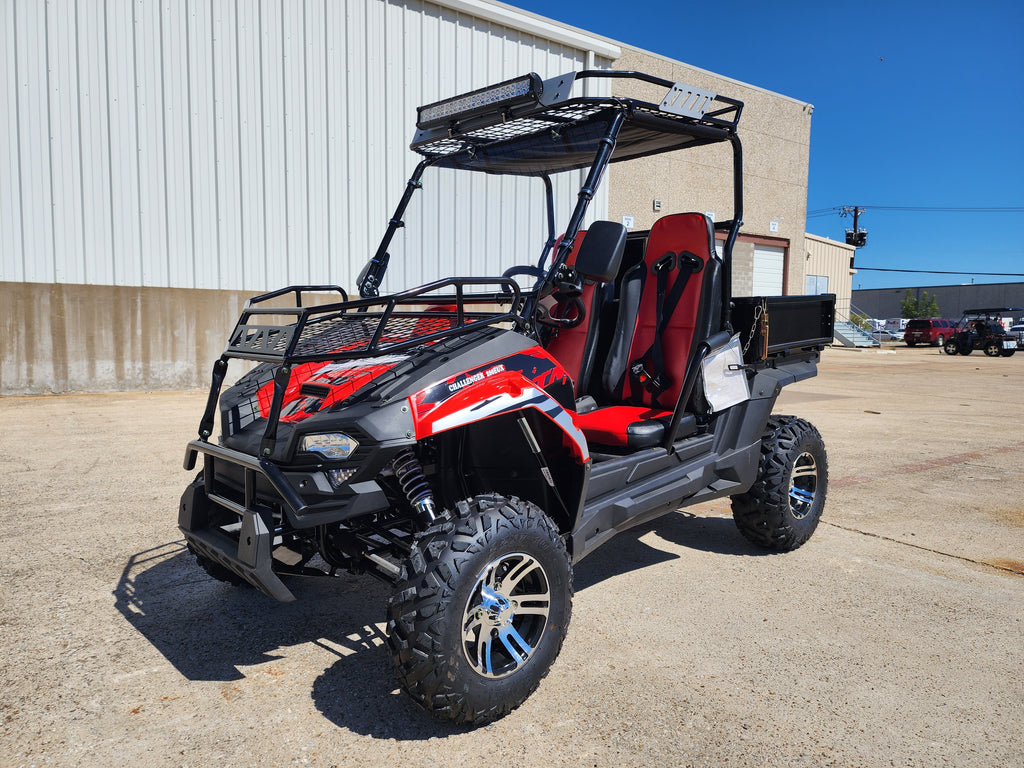 Trailmaster Challenger 200EUX EFI, The Ultimate Challenger Cross Over. Automatic, Low End Torque, Racks and Light Bar included - Lee Motorsports