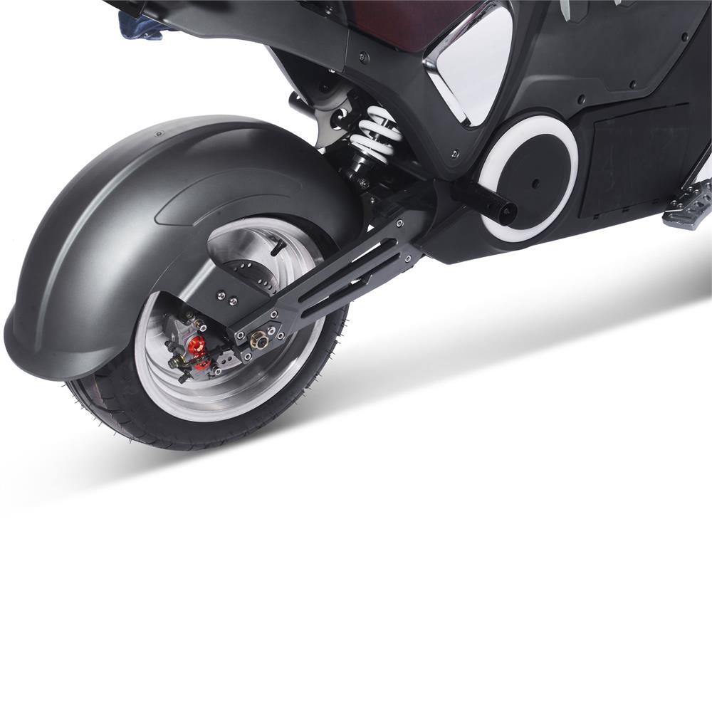MotoTec Typhoon 72v 30ah 3000w Lithium Electric Scooter Gray - Lee Motorsports