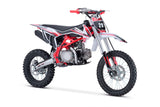 Trailmaster TM29 Dirt Bike, Electric Start, Inverted Front Forks, 17 inch front tire, 33.5 seat height manual transmission