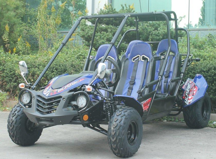 TrailMaster Blazer 4-200X Off Road Adult Buggy Go kart four seater. High Back Seats with race style harness - Lee Motorsports